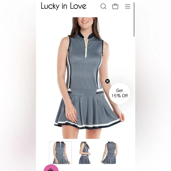 NWT Lucky in Love Fast Paced Dress - Picture 1 of 8